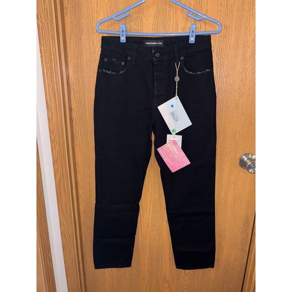 Department Five women’s black denim carma button fly straight leg pants NWT 28 - Picture 3 of 12